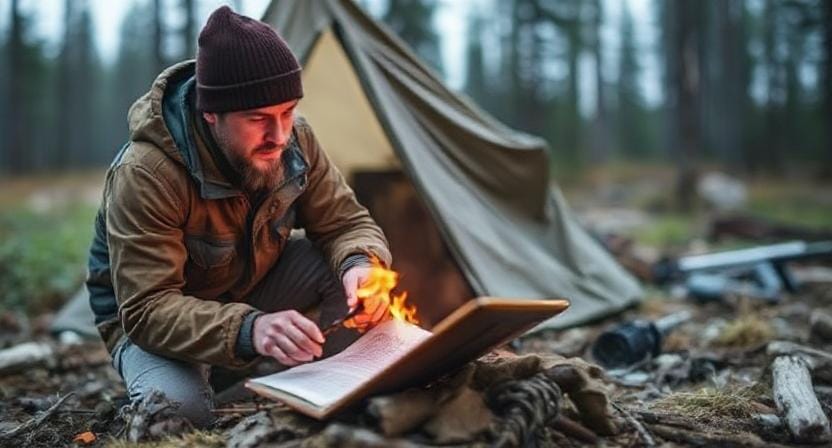 Survivalist Planning an Escape Plan
