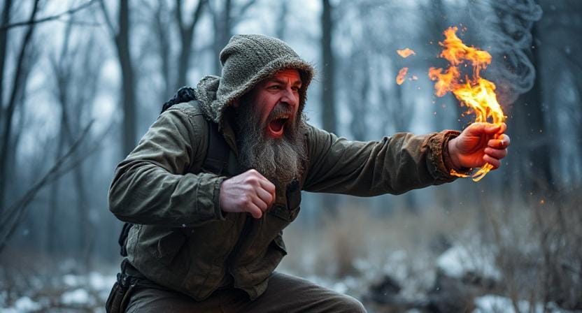 Survivalist Throwing a Tantrum