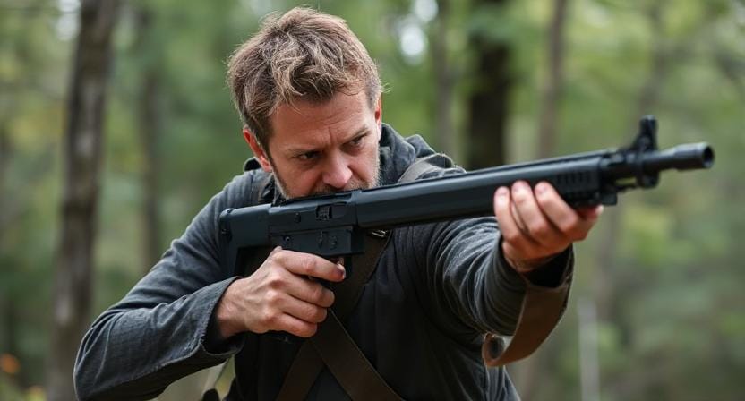 Survivalist Using his Sling for Self-Defense