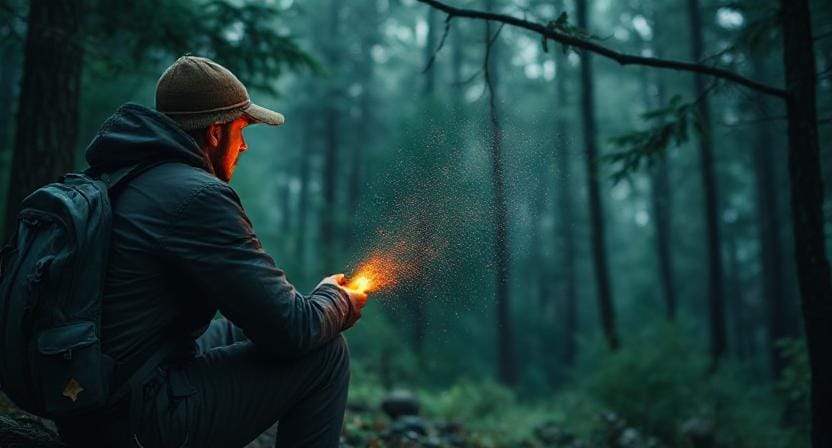 Survivalist Looking for Natural Protection from Bad Weather
