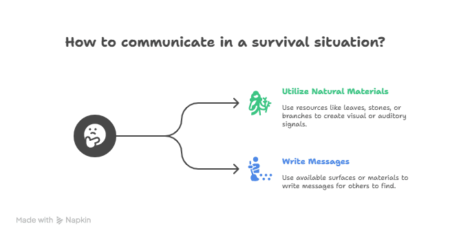 Infographic of Survival Situation Communication
