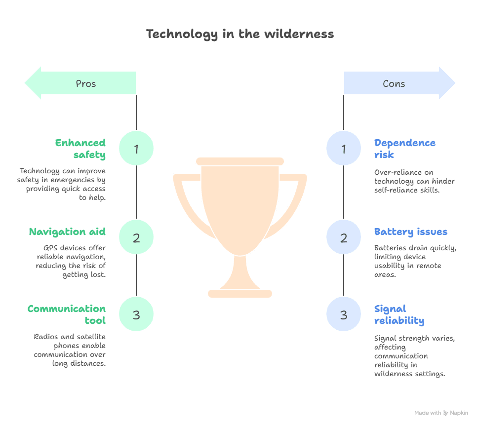 Visual Diagram Explaining Why Communicating with Technology Can be a Two Edged Sword