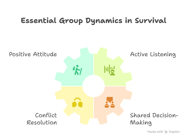 Graphic Outline About The Dynamics of The Art of Listening for Communication Success in a Survival Situation