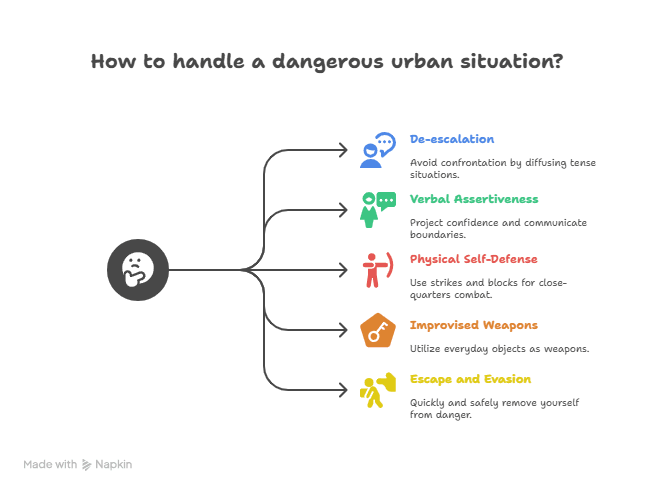 Diagram of Urban Survival Self Defense Skills