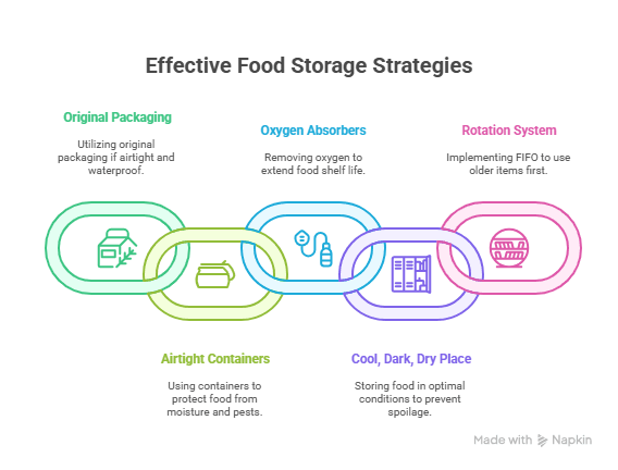 Structural Chart for Food Storage Strategies