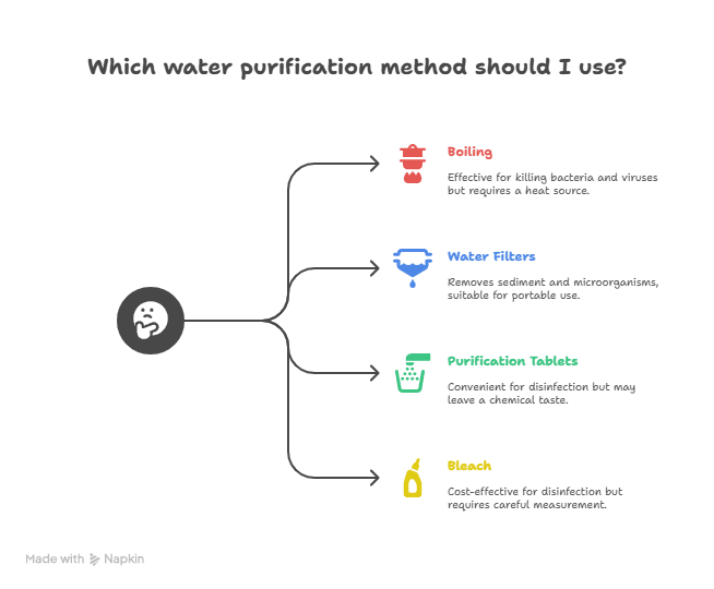Illustration of Water Purification Methods