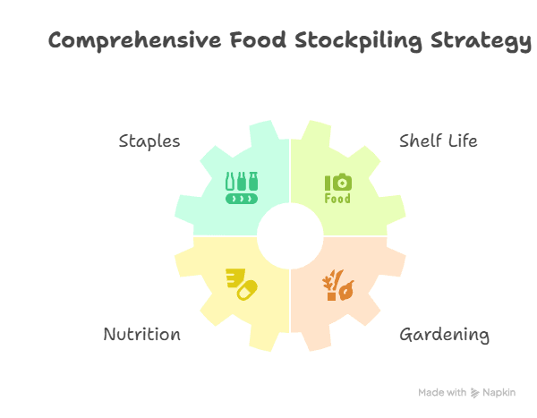 Infographic About Stockpiling Survival Food